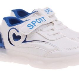 Dětské svítící boty se srdíčkem modré