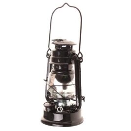 Petrolejová lampa 19 cm černá