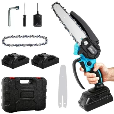 Akumulátorová ruční 8″ mini pilka WORTH AIR KE24-286 + 2x baterie 21 V + příslušenství + kufřík