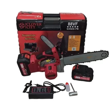 Akumulátorová řetězová pila Clover City CH23-76 + 2x baterie + nářadí + kufřík