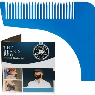 Hřeben a šablona na zastřihování vousů – mix barev