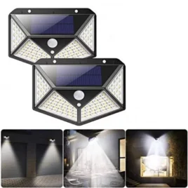 Zaparkorun Solarní LED světlo s detekcí pohybu SH-100 – 100 LED – 1 ks