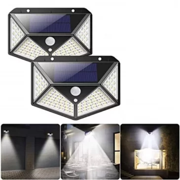 Zaparkorun Solarní LED světlo s detekcí pohybu SH-100 – 100 LED – 1 ks