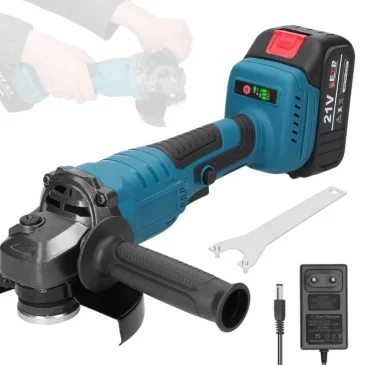 Grita Aku úhlová flexa GRITA HT-6604 + 2x vysokokapacitní baterie 21 V + praktický kufr