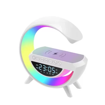 Zaparkorun Bluetooth reproduktor s LED lampou bezdrátovou nabíječkou a hodinami – BT-3401