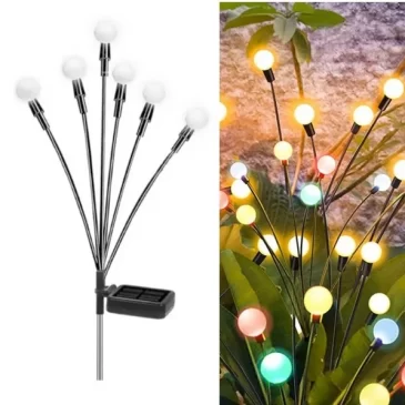 Sada venkovních solárních světel 2 ks – barevná