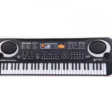 Zaparkorun Elektronické klávesy s mikrofonem PI4 – 61 kláves – černé