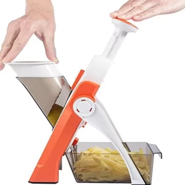 Zaparkorun Multifunkční nastavitelný kráječ zeleniny – bílo-oranžový