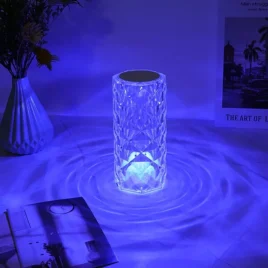 Zaparkorun LED dotyková křišťálová lampa s 16 druhy barev