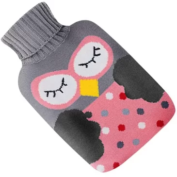 Láhev na vodu s pleteným potahem 2 l – termofor – Sova