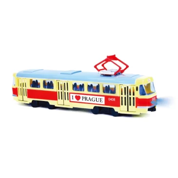 RAPPA Tramvaj Tatra T3 hlásící zastávky v češtině – 28 cm – I Love Prague – Rappa