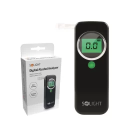 Alkohol tester 1T07 – 0,0 – 1,5 ‰ BAC – citlivost 0,2 ‰ – Solight