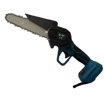 Aku elektrická ruční pilka D01 + 2x baterie 21 V + náhradní lišta + náhradní řetěz + kufr