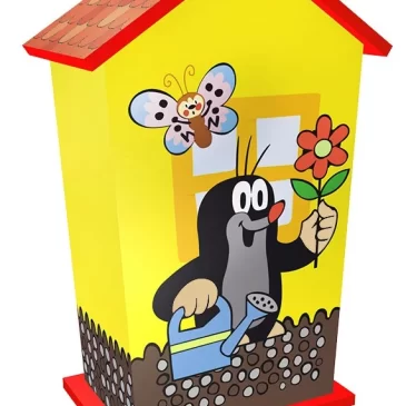 RAPPA Pokladnička Krteček – dřevěná – Rappa