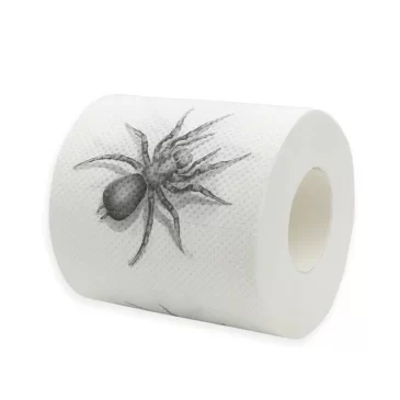 Toaletní papír s motivem pavouka
