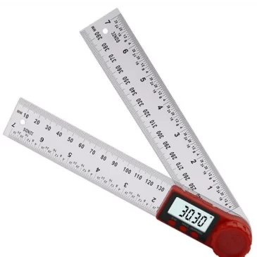 Digitální úhloměr s pravítkem a 360° aretací