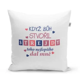 Sablio Polštář Když Bůh stvořil strejdy: 40×40 cm