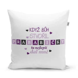 Sablio Polštář Když Bůh stvořil prababičky: 40×40 cm