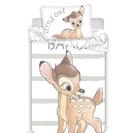 JERRY FABRICS Povlečení do postýlky Bambi stripe baby 100/135, 40/60