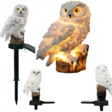 GGV LED solární zahradní lampa – sovička, 14 cm