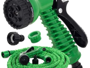 Flexibilní hadice s rozprašovačem, 30 m - zelená