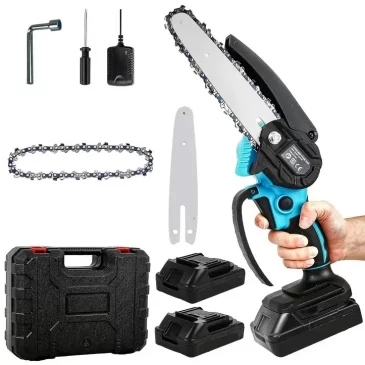 Akumulátorová ruční 6″ mini pilka WORTH AIR KE24-285 + 2x baterie 21 V + příslušenství + kufřík