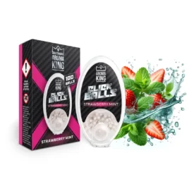 Praskací kuličky Aroma King – Jahoda s mátou – 100 ks