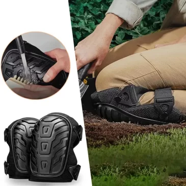 DexXer Ochranné gelové chrániče kolen – 2 ks – černé