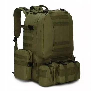 Voděodolný survival batoh – turistický – 60 L – olivový