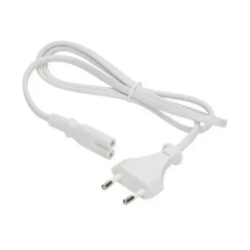 Originální napájecí kabel 2-pin pro ohřívací boxy na jídlo YS-001/YS-004 – 220V – 80 cm – bílý