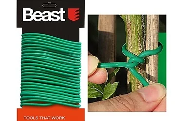 Měkký vázací drát v plastové bužírce Beast 901010 – 2,5 mm x 10 m – zelený