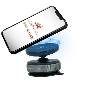 Otočný držák do auta s vakuovou adsorpcí K009 – černý