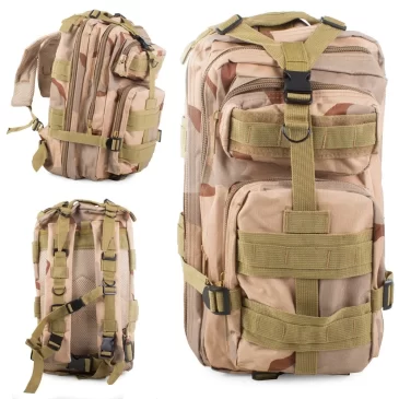 VERK Voděodolný survival batoh – turistický – 30 l – Digital camo