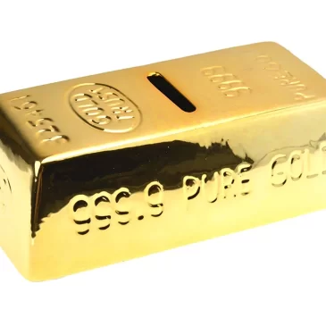 OUT OF THE BLUE KG Pokladnička zlatá cihlička