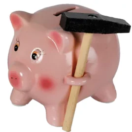 OUT OF THE BLUE KG Pokladnička prasátko s kladívkem – malé