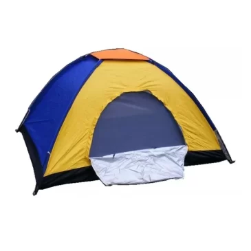 Zaparkorun Turistický stan s moskytiérou – 2,2 x 2,2 m – pro 4 až 5 osob – mix barev