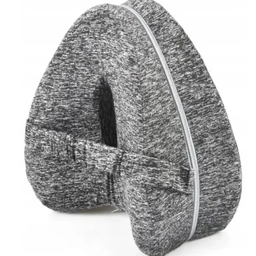 Klínový ortopedický polštář mezi nohy a kolena – šedý