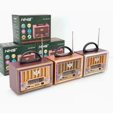 Retro rádio s MP3 přehrávačem NS-8891BT, FM/AM/SW – 3 pásma + LED podsvícení