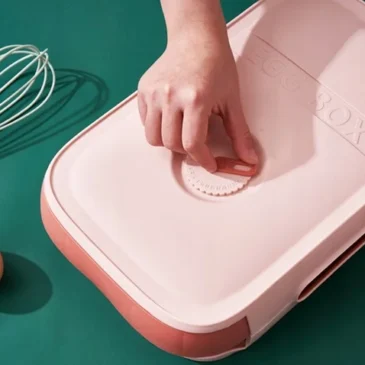 Aptel Organizér na vejce se šuplíčkem – růžová