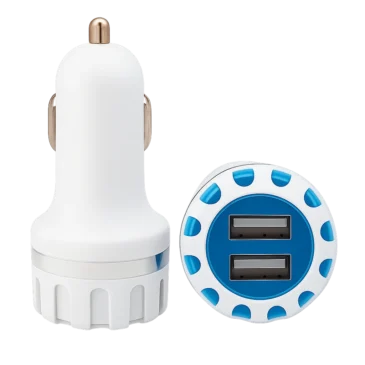 Gpengkj Duální USB autonabíječka s podsvícením – 2,1A