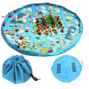 Zaparkorun Hrací podložka a vak na hračky – modrá
