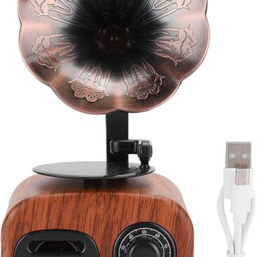 Comtrading Group Bluetooth reproduktor ve tvaru mini gramofonu – FT-05