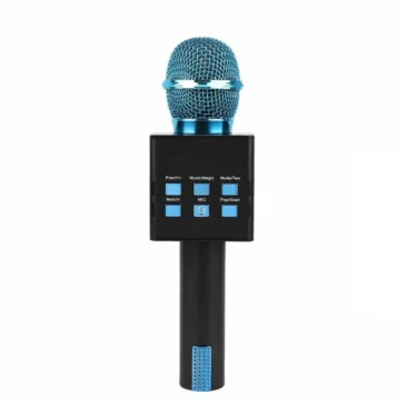 Bezdrátový Bluetooth karaoke mikrofon MC871 3v1 – modrý