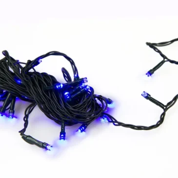 Vánoční světýlka – 100 LED – 10 m – modrá