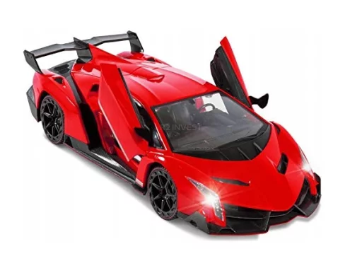 Zaparkorun Závodní auto na dálkové ovládání – červené
