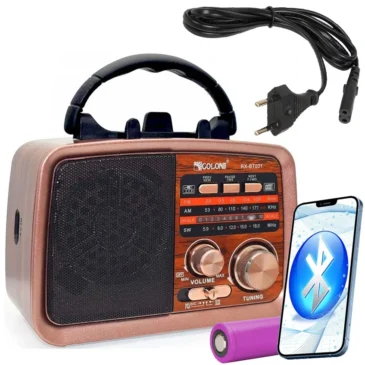 Retro rádio s Bluetooth, FM a solárním nabíjením – GOLON RX-BT031