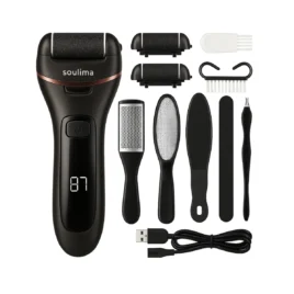 soulima Elektrická bruska na paty s LCD displejem