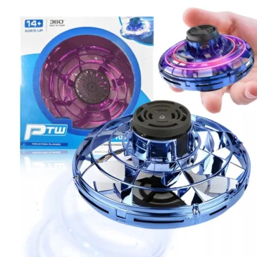 Létající LED UFO talíř – modrý