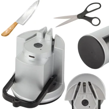 Elektrický ostřič nožů a nůžek s technologií motorového broušení s USB nabíjením – VERK