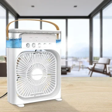 Domácí přenosný ventilátor 3 v 1 se zvlhčovačem vzduchu